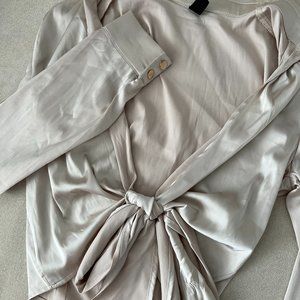 Tie Knot Silk Top/Blouse